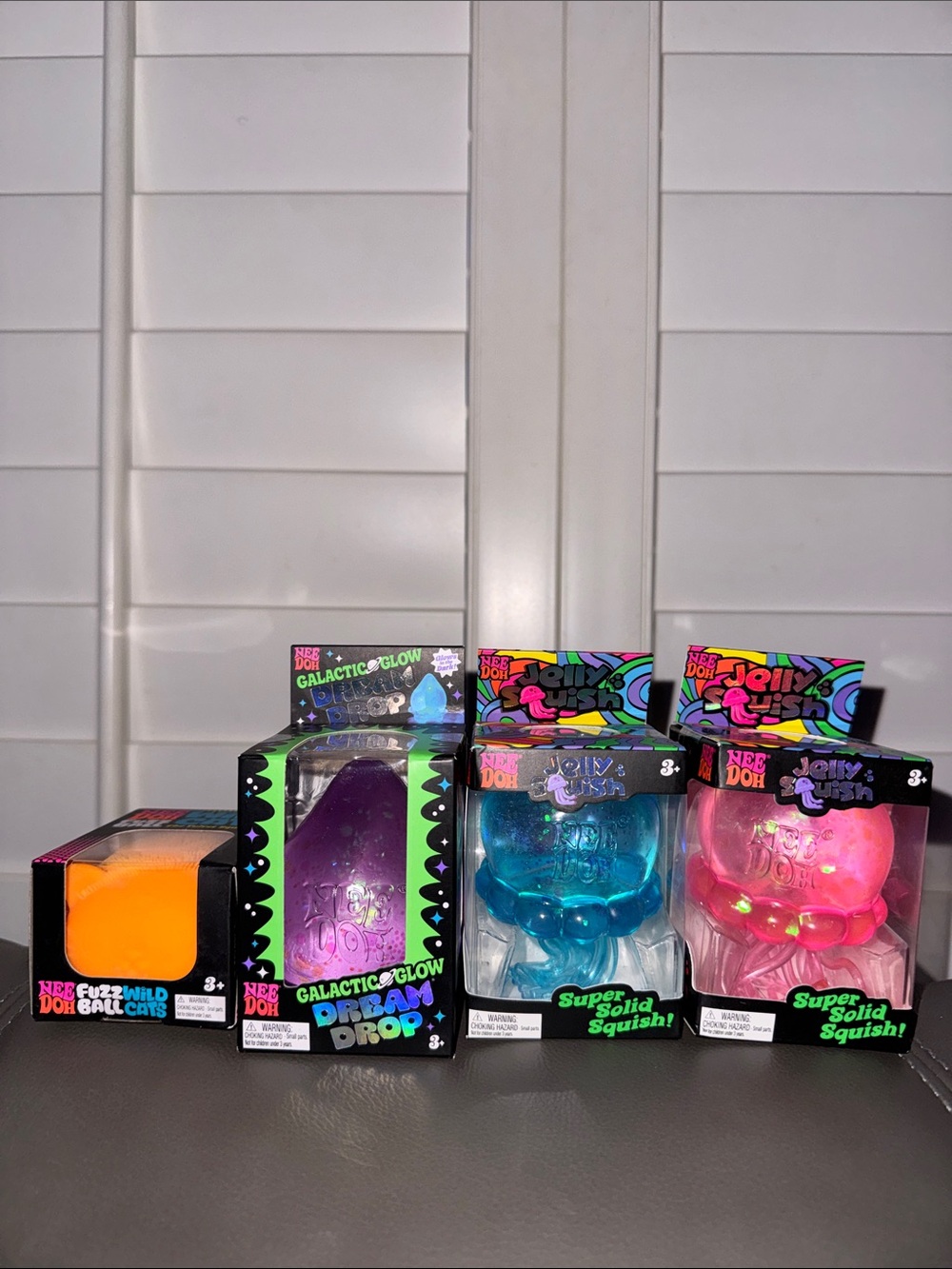 NEEDOH Fuzz Wild Cat 🐱 🧡Jelly Squish CHOOSE 🩷or🩵 & Galactic Glow BUNDLE of3️⃣